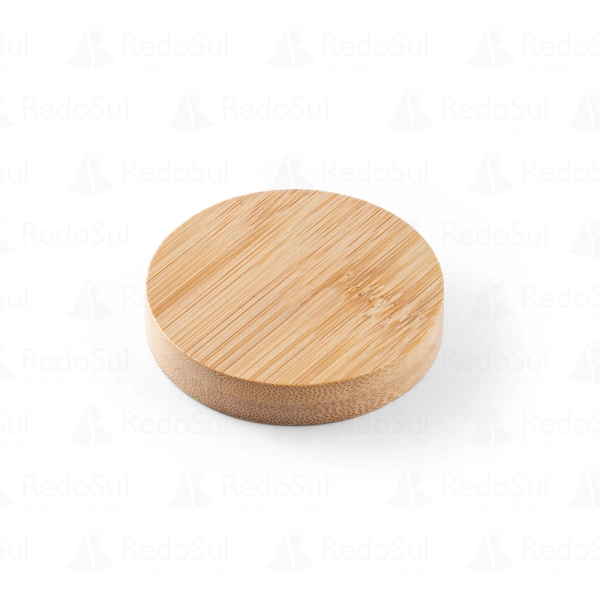 Porta copos personalizado em bambu com descapsulador Porta copos personalizado em bambu com descapsulador